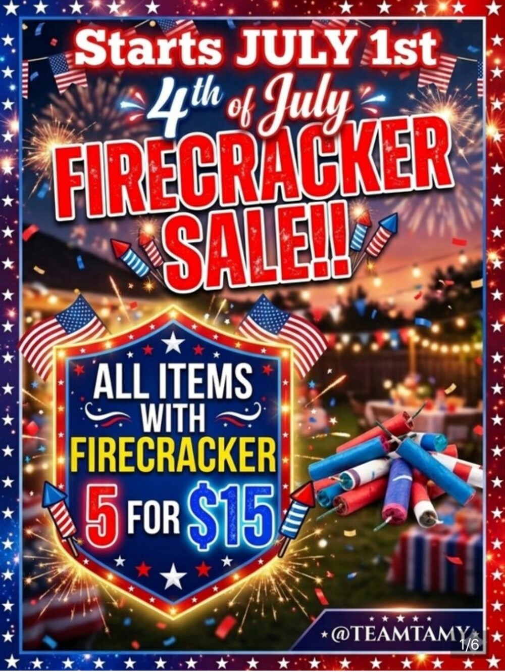 🧨🧨All items marked with firecracker 🧨 🧨 5 for $15